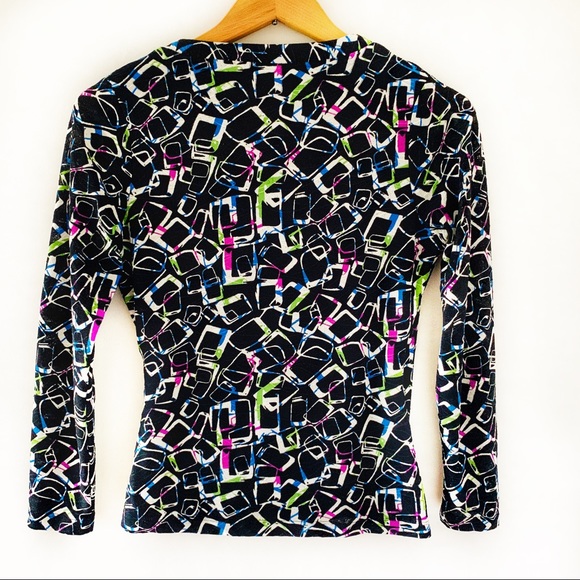 Jones New York Collection Petite Faux Wrap Top - Picture 4 of 8